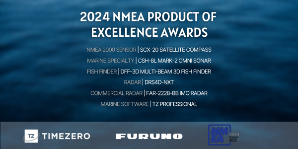 Prestigiosi premi per Furuno e MaxSea agli NMEA AWARDS 2024