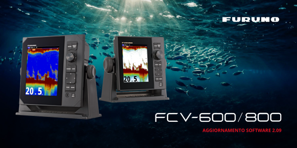 Aggiornamento software per gli ecoscandagli FCV-600 e FCV-800